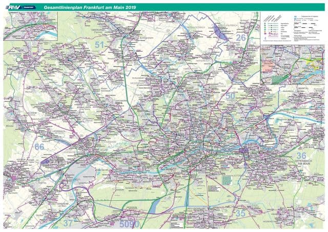 خريطة محطة حافلات فرانكفورت