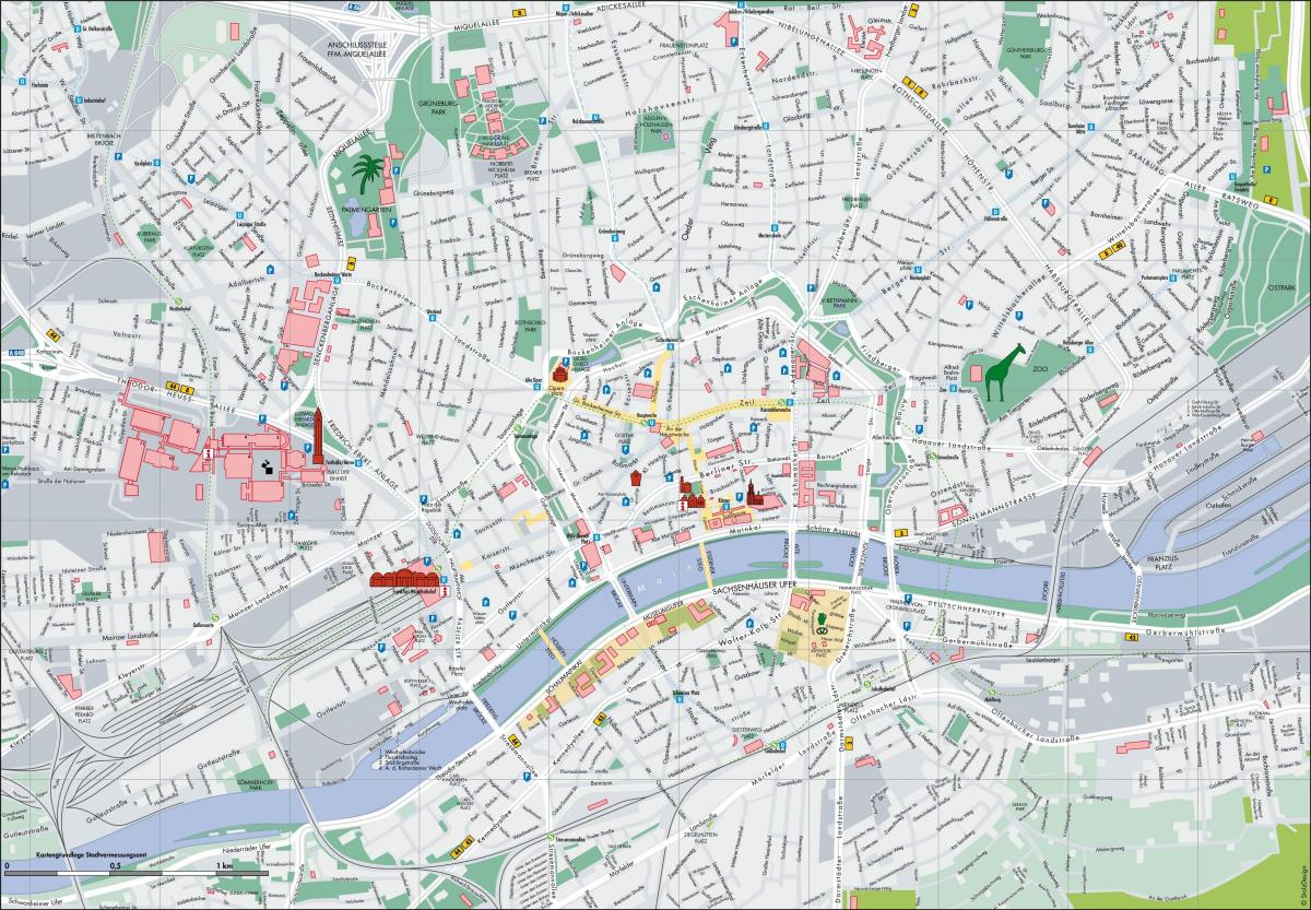 خريطة مدينة فرانكفورت